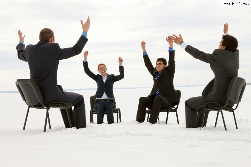 团结协作的商务团队图片