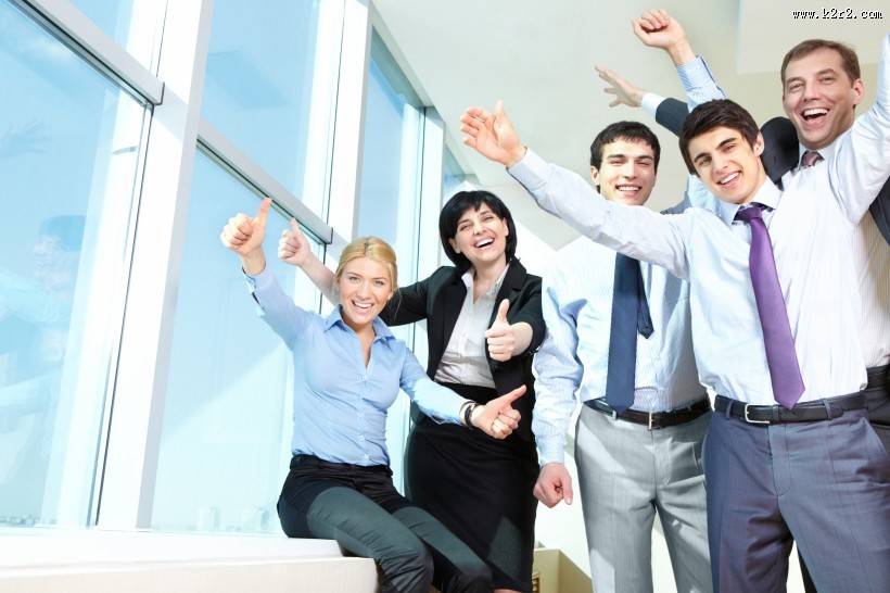 团结协作的商务团队图片