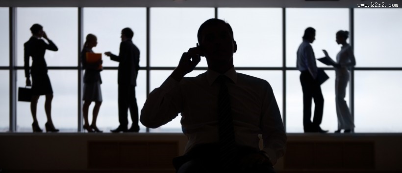 商务团队剪影图片