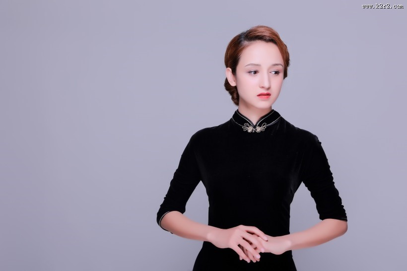 中国风旗袍欧美美女图片