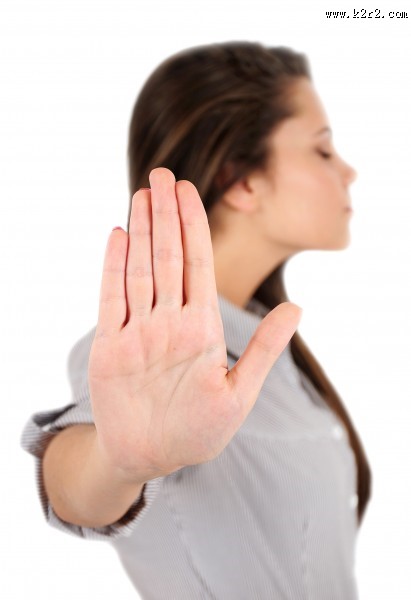 阻止手势的图片