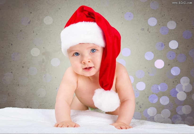 可爱的圣诞宝宝图片