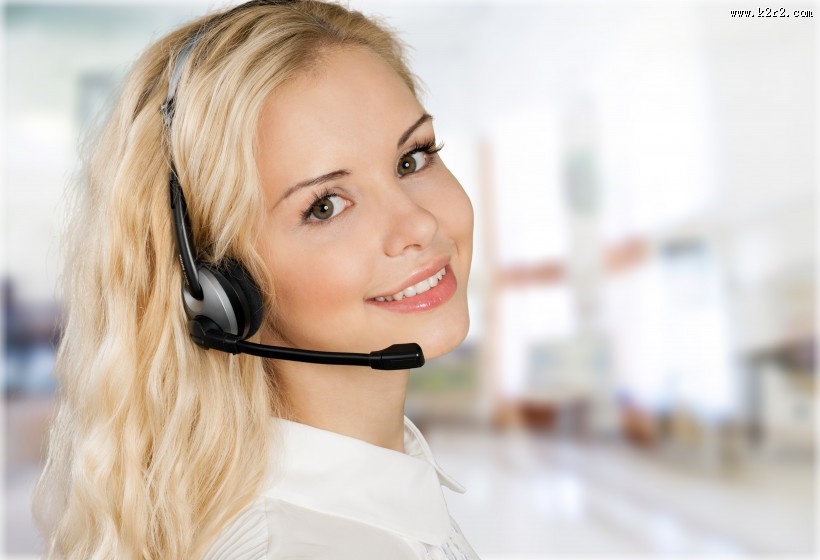 漂亮的美女话务员图片