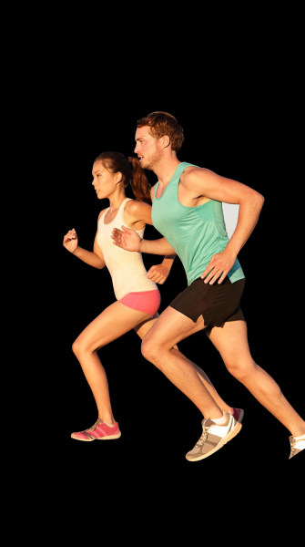 跑步透明背景PNG图片