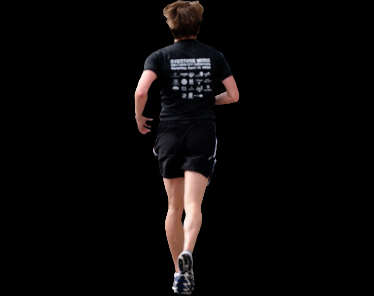 跑步透明背景PNG图片