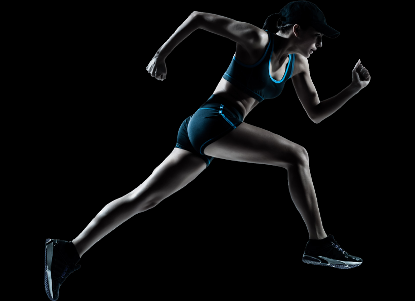 跑步透明背景PNG图片