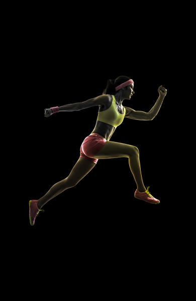 跑步透明背景PNG图片