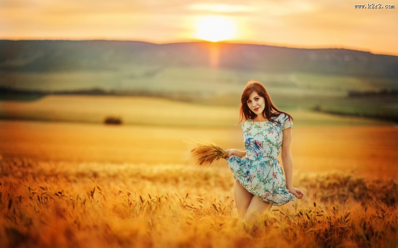 唯美的女孩图片