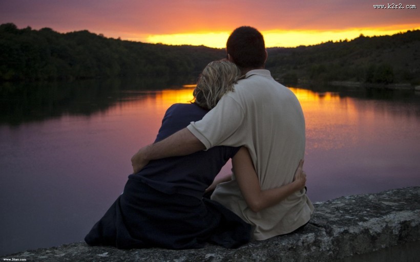 浪漫情侣背影图片大全