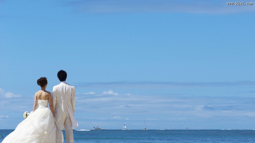 海边的爱人图片