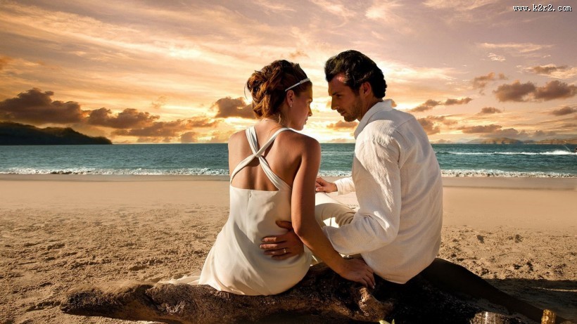海边的爱人图片