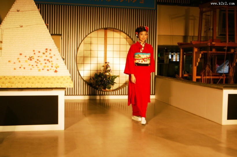 日本和服表演图片