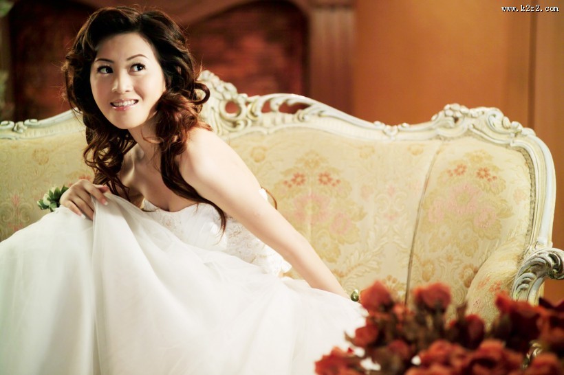 婚纱美女图片