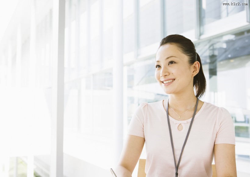 职场清新女性图片