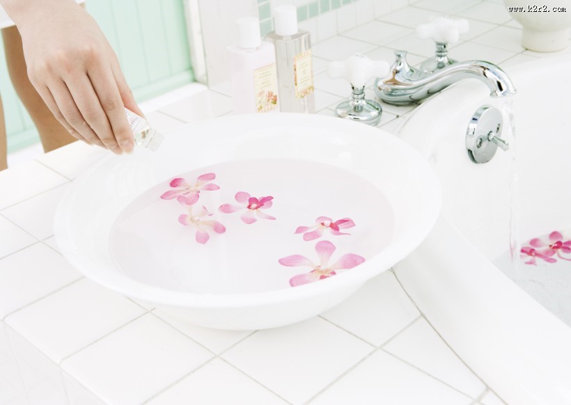 花瓣足浴图片