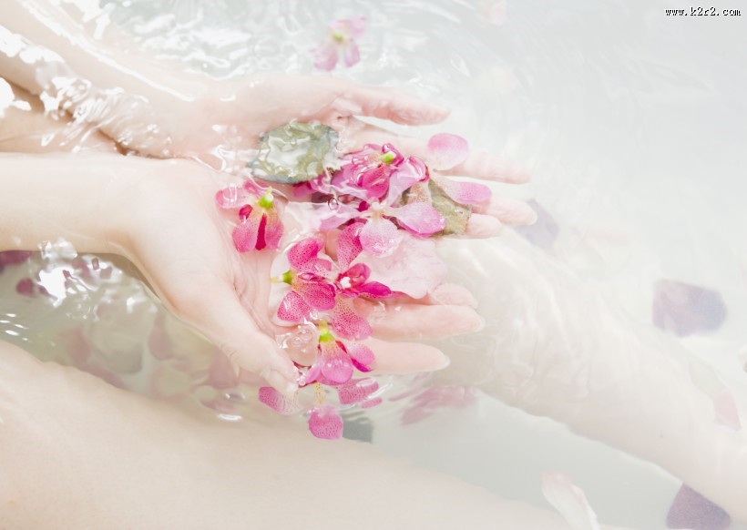 花瓣足浴图片