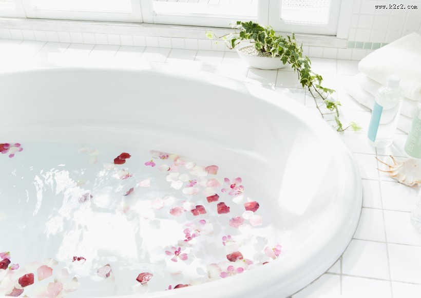花瓣足浴图片