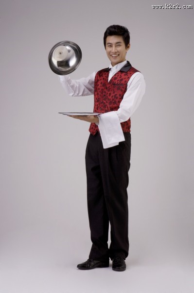 餐厅服务生形象图片大全