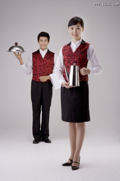 餐厅服务生形象图片大全