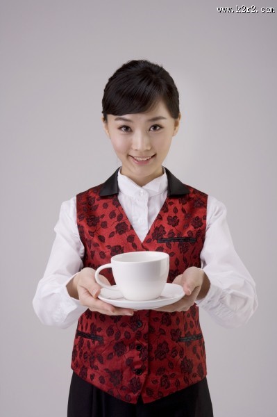 餐厅服务生形象图片大全