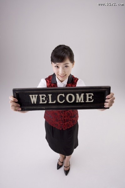 餐厅服务生形象图片大全