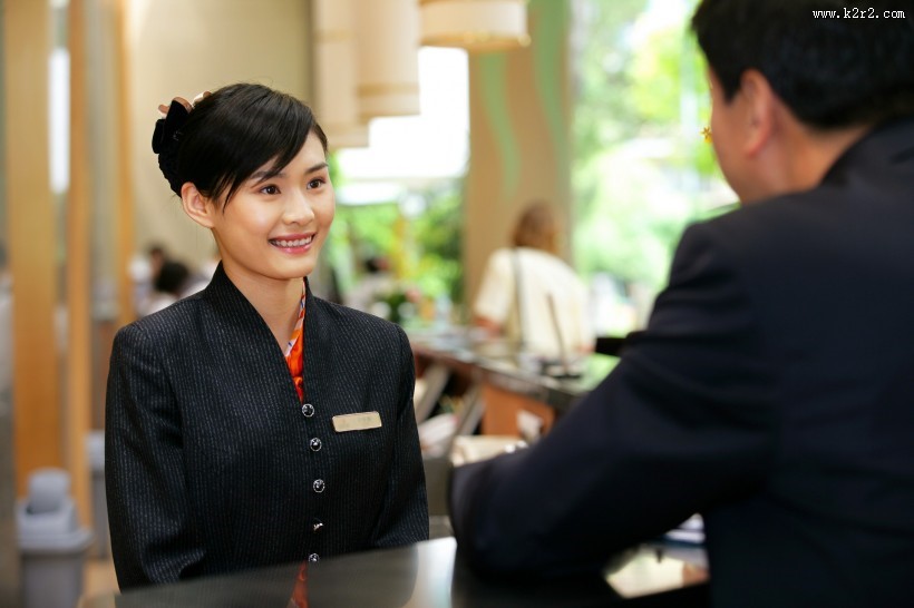 酒店前台接待图片大全