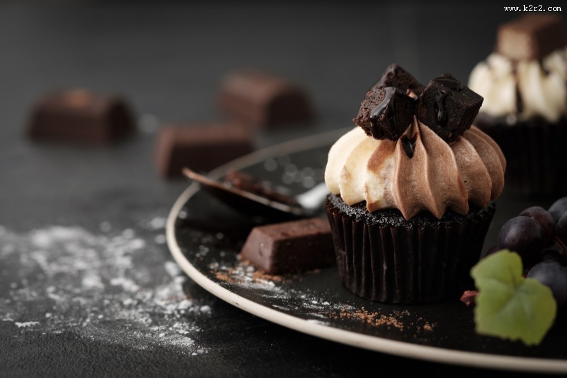 精致的纸杯蛋糕图片