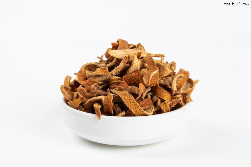 干燥的陈皮调味料图片