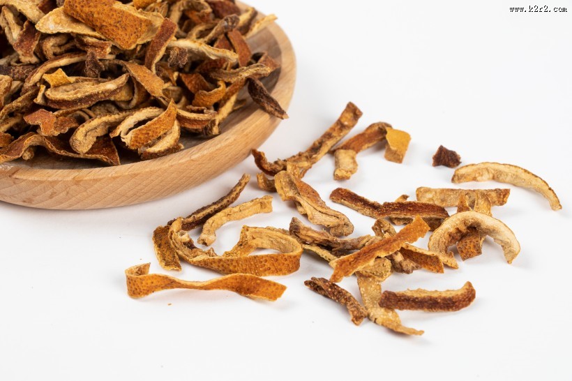 干燥的陈皮调味料图片