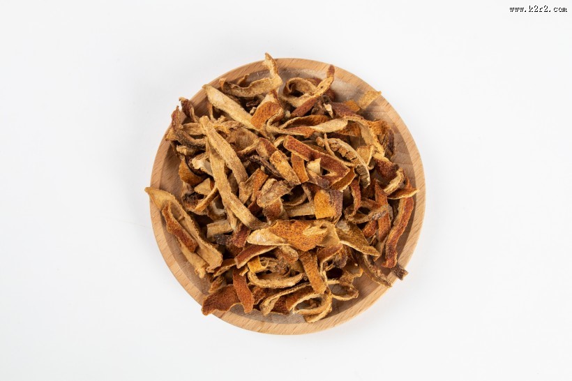 干燥的陈皮调味料图片