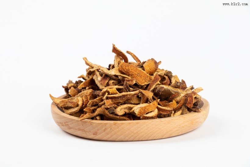 干燥的陈皮调味料图片