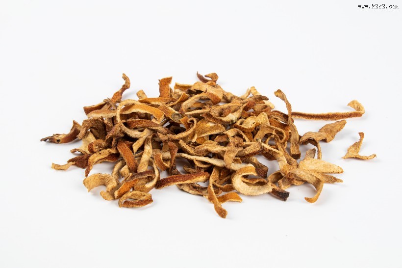 干燥的陈皮调味料图片