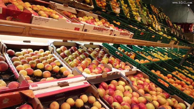 红彤彤的桃子图片