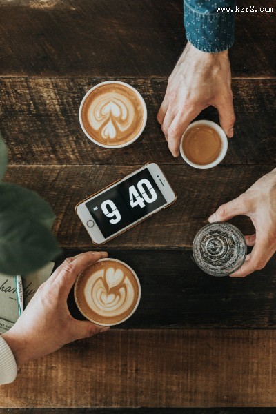 香浓的咖啡拉花图片