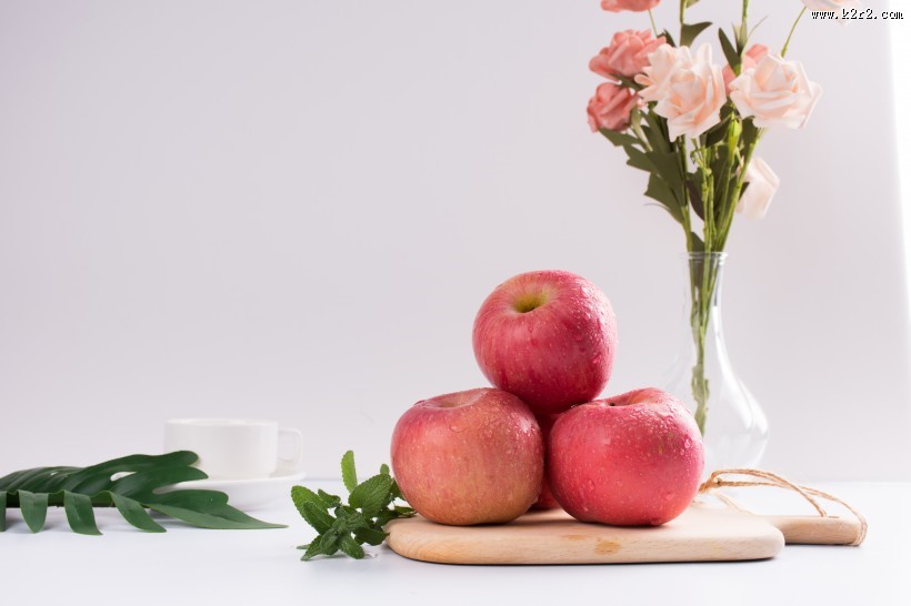 酸甜可口的红富士苹果图片大全
