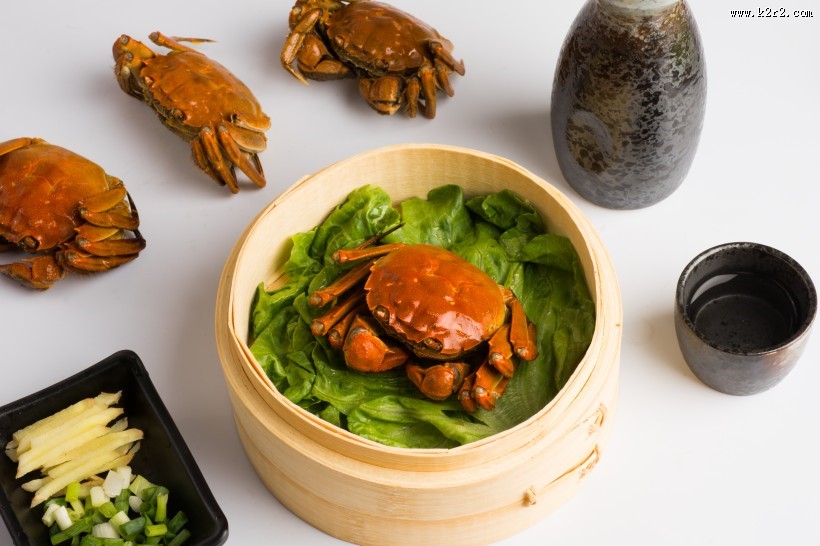 美味清蒸大闸蟹图片
