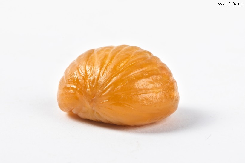 去壳金黄的板栗肉图片