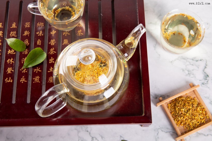 清香的桂花茶图片