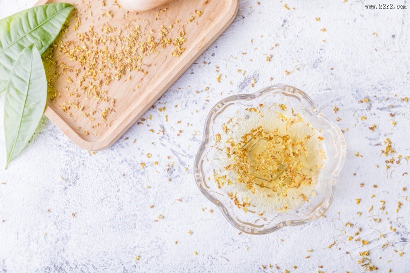 香喷喷清爽的桂花酒图片