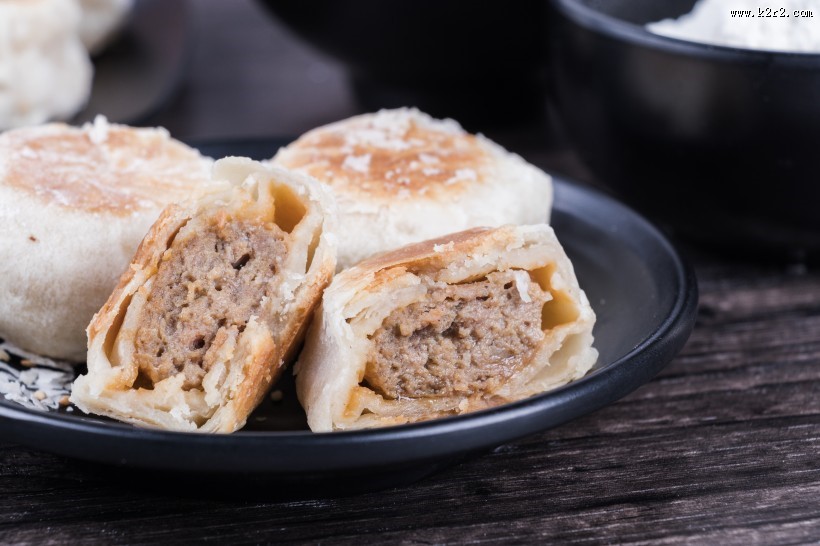 超级好吃的苏式鲜肉月饼图片