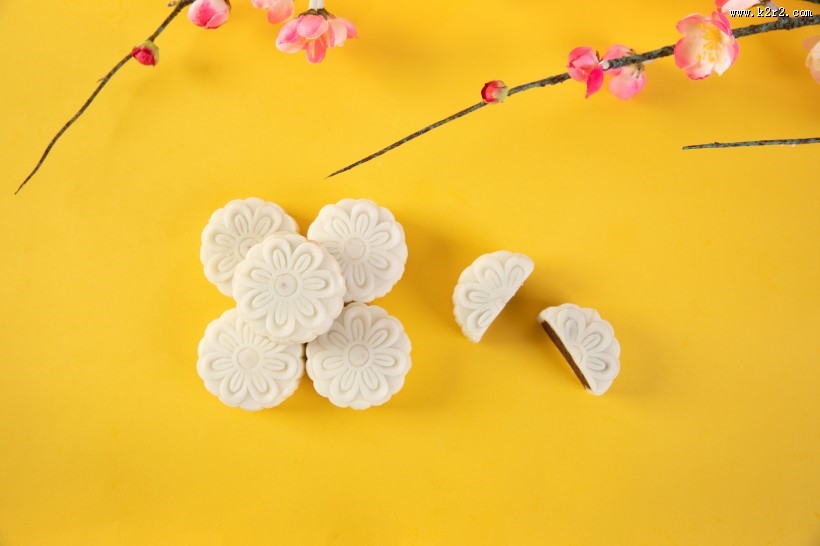 中秋节好吃的冰皮月饼图片大全