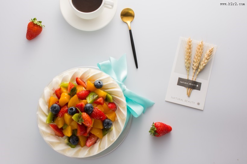 美味好吃的奶油水果蛋糕图片大全