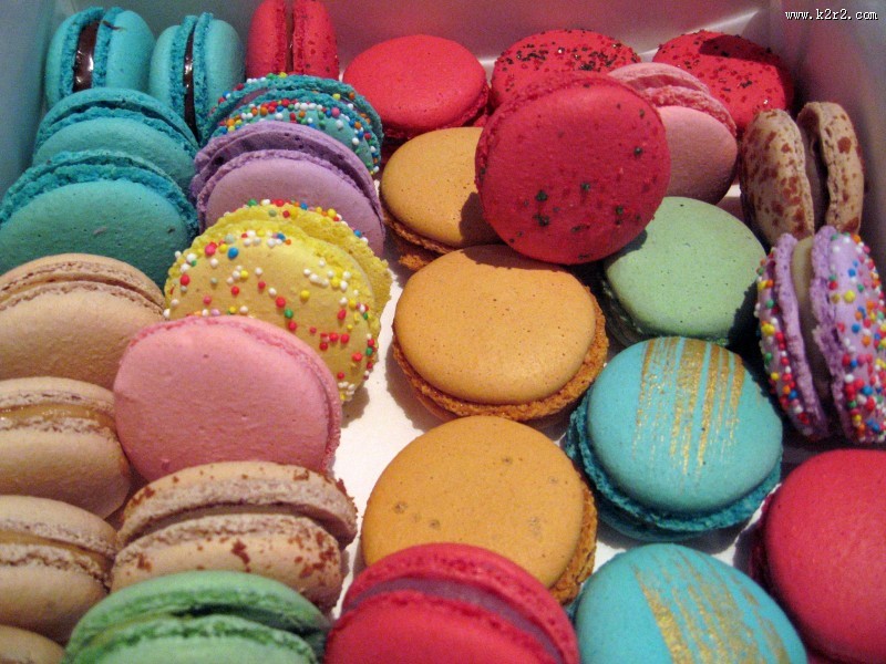 五颜六色的马卡龙图片