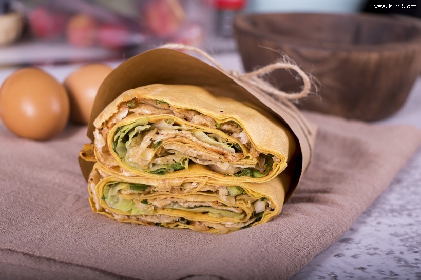 美味的煎饼图片