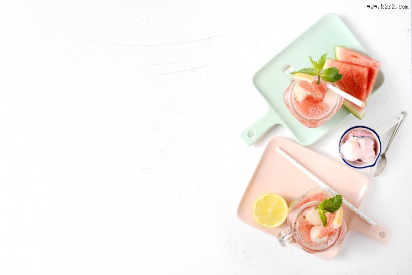 香甜可口的切片西瓜图片