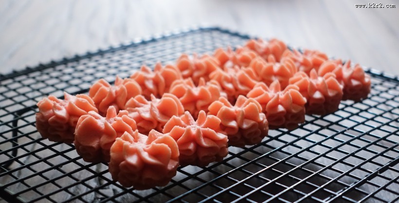 粉红色曲奇饼干图片大全