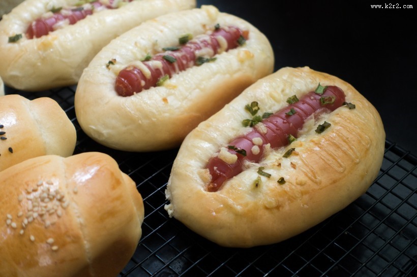 香肠面包图片