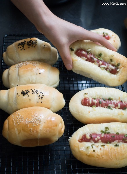 香肠面包图片