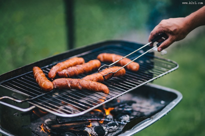 野外烧烤的图片
