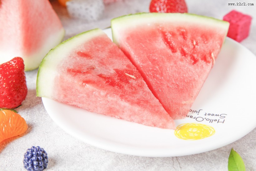 夏日冰镇西瓜图片大全